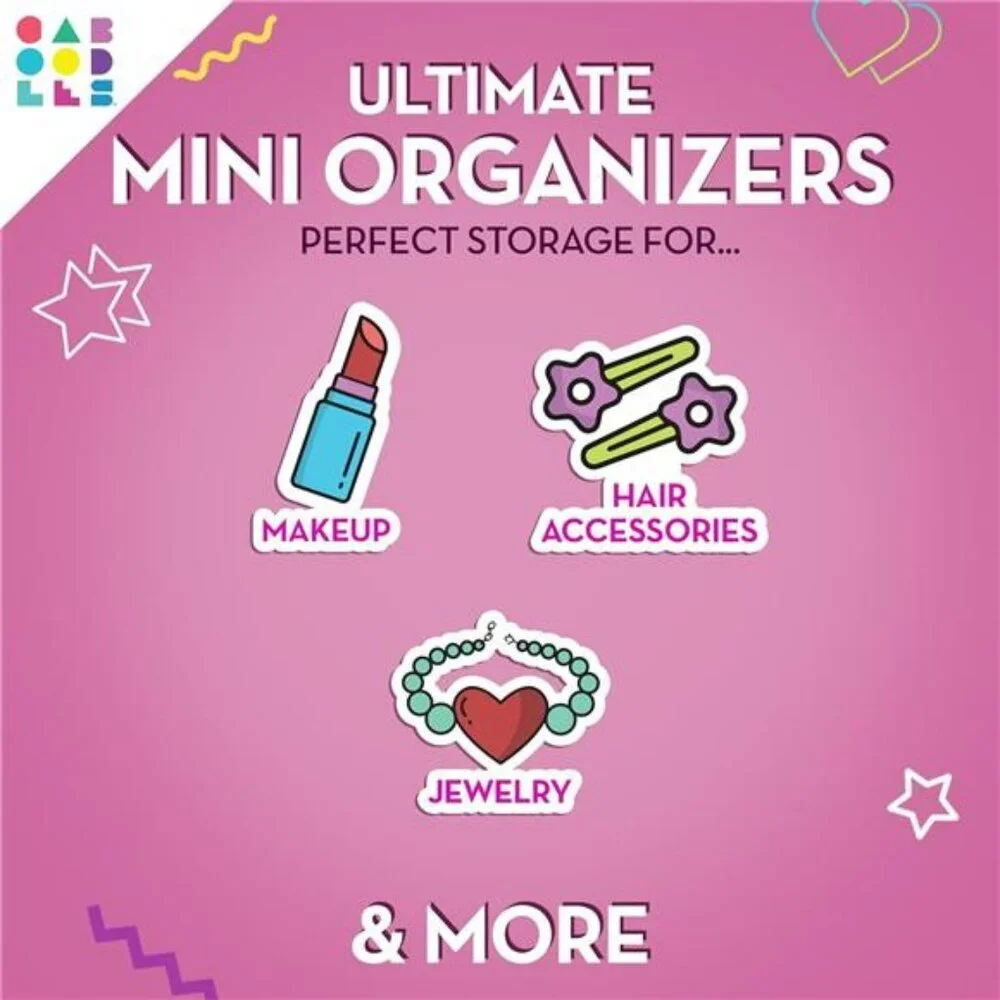 Mini makeup travel case set small cosmetic organizer box jewelry storage contain